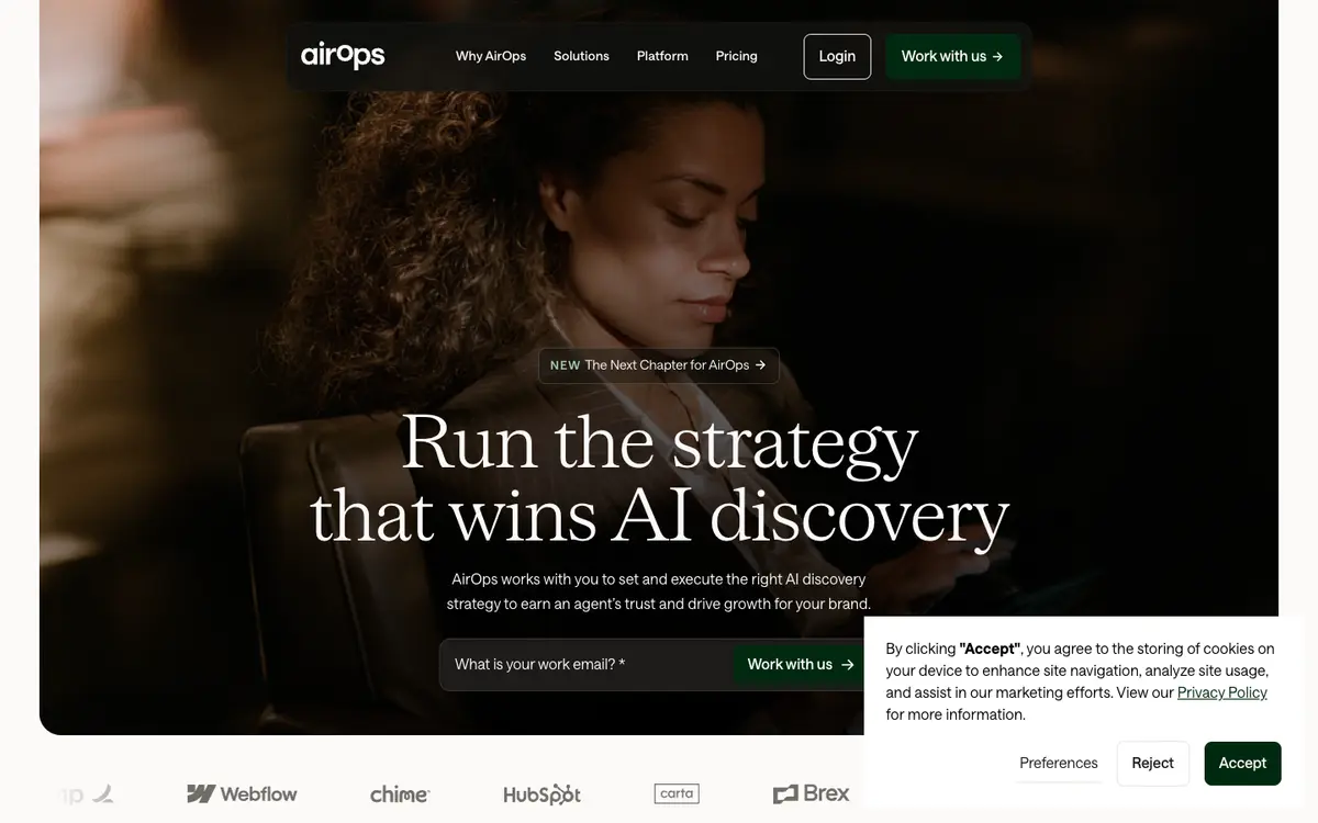 AirOps home page