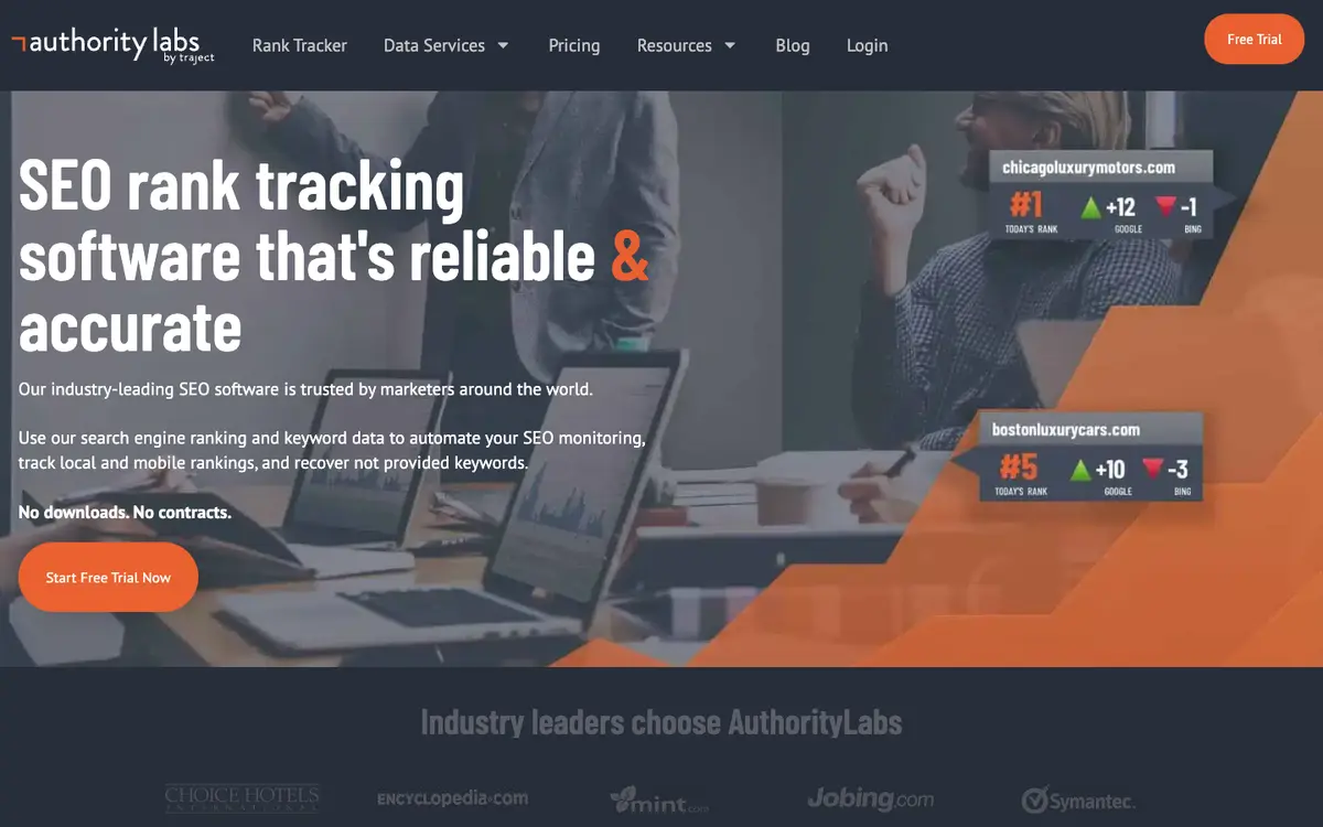 AuthorityLabs home page