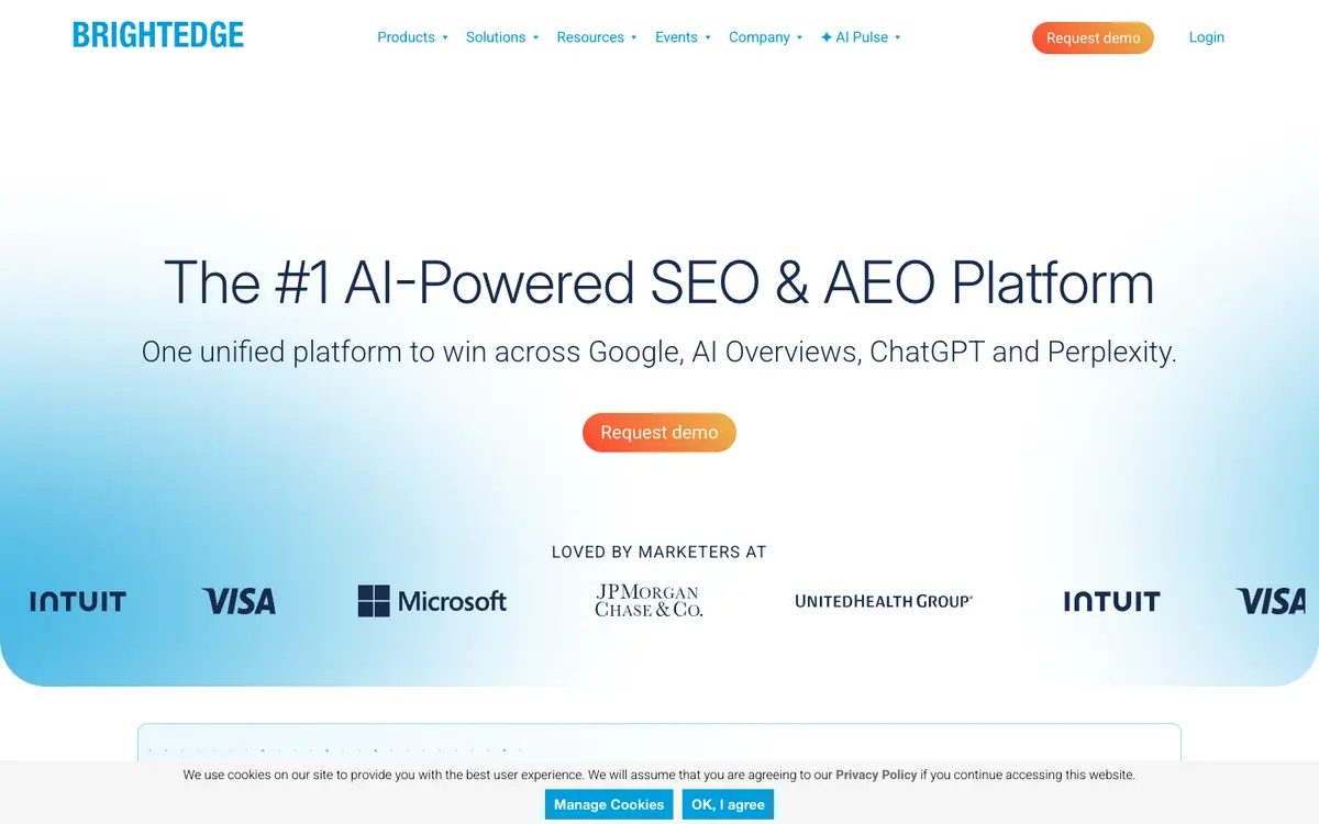 BrightEdge home page