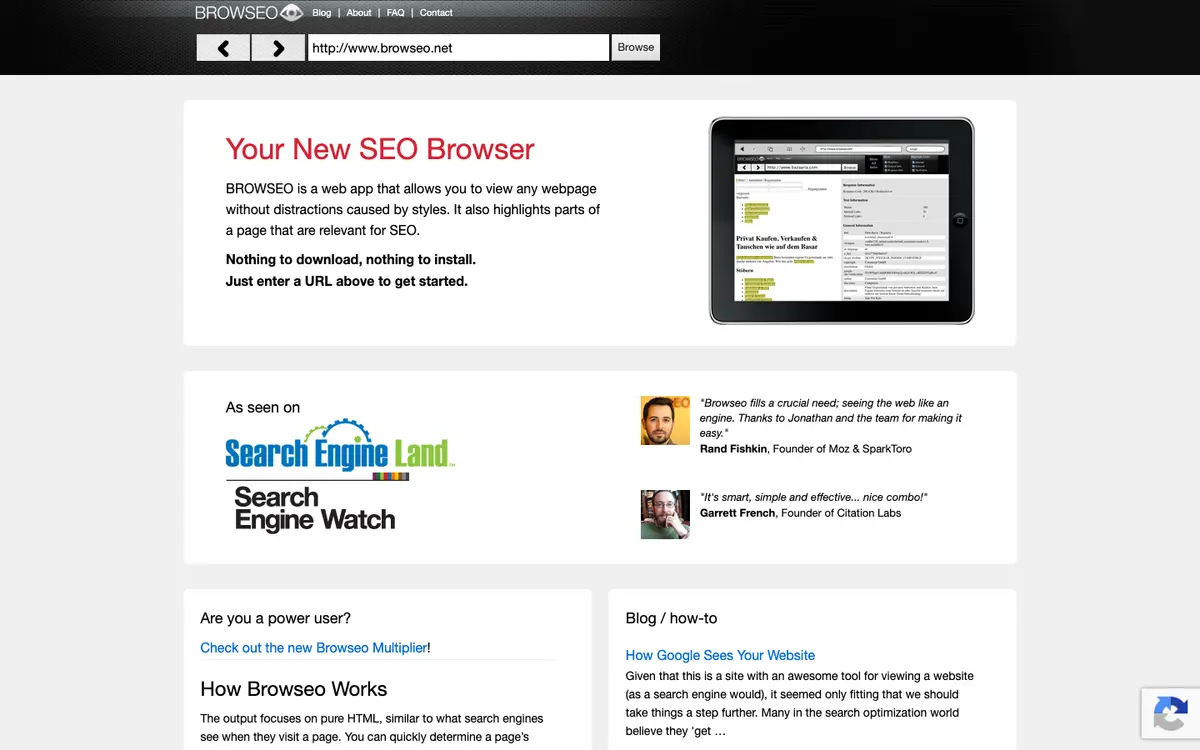 BROWSEO home page