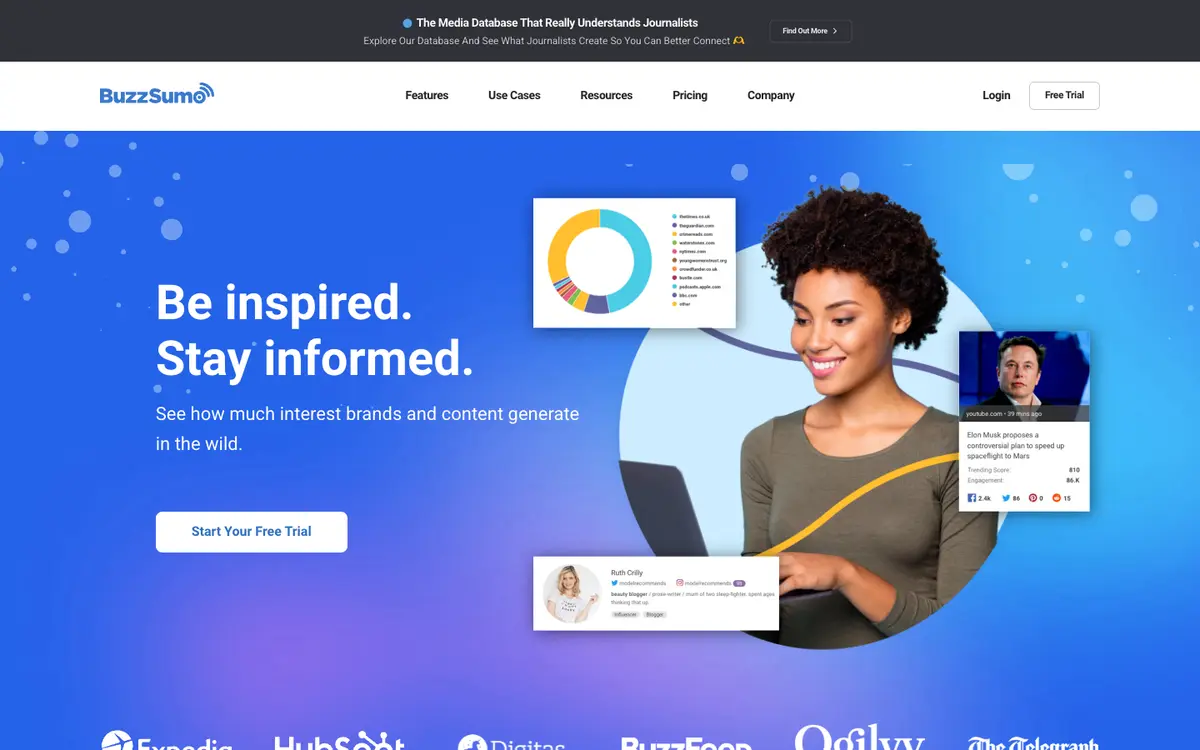 BuzzSumo home page