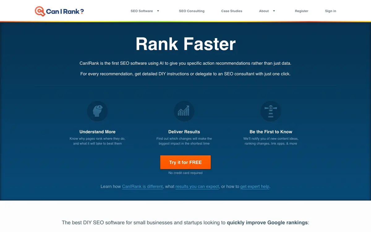 CanIRank home page
