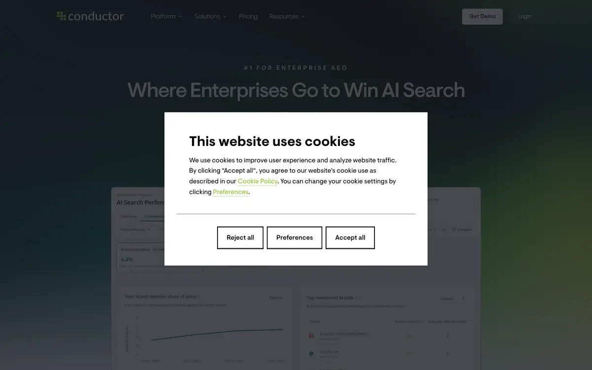 Conductor home page