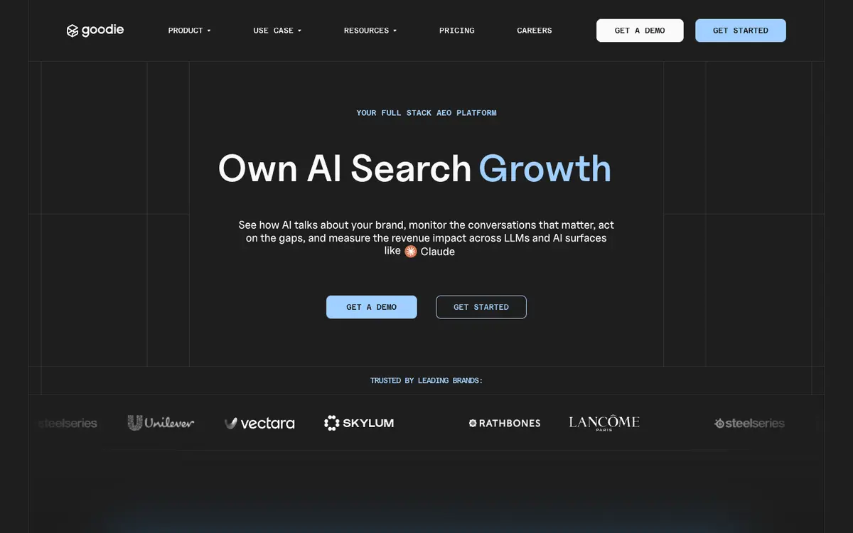 Goodie home page