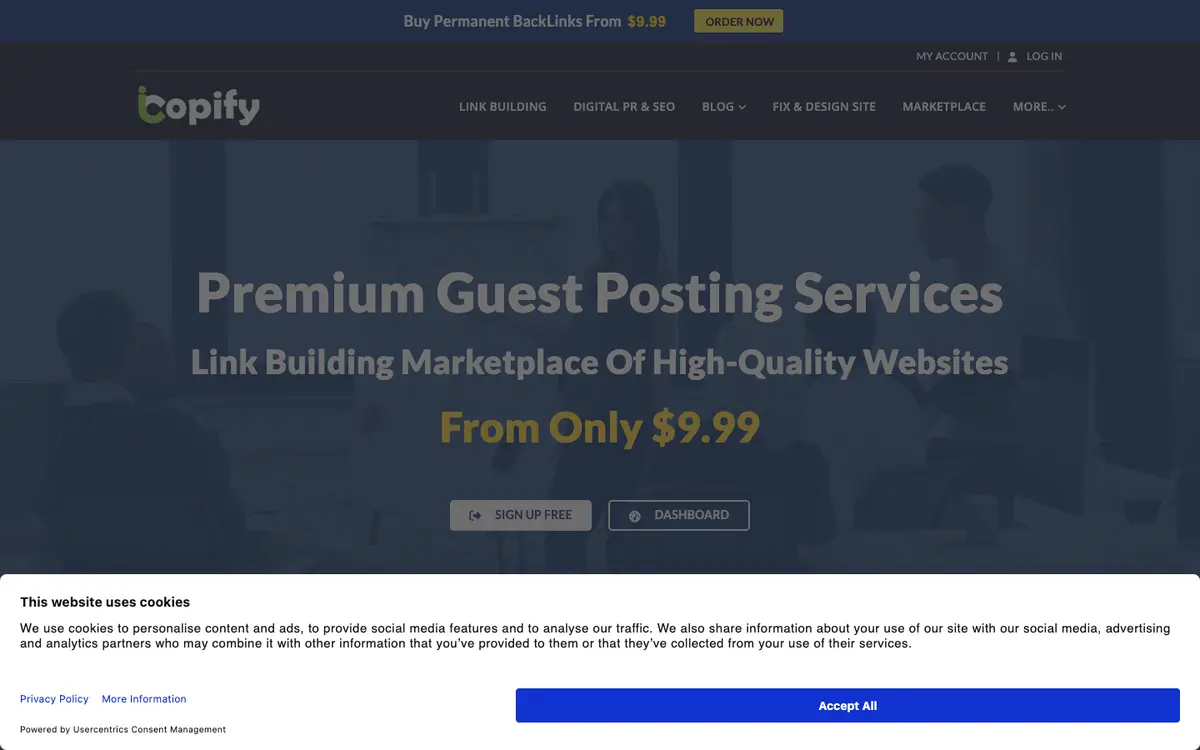 iCopify home page