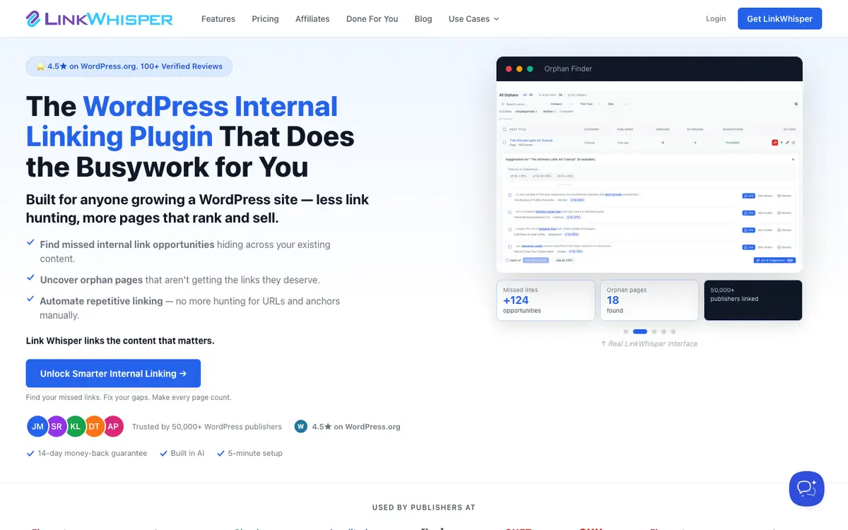 Link Whisper home page