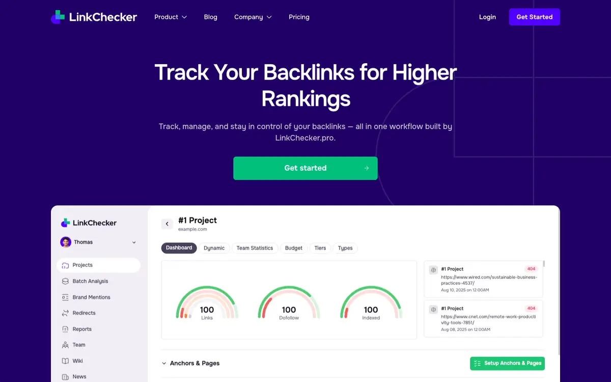 LinkChecker.pro home page