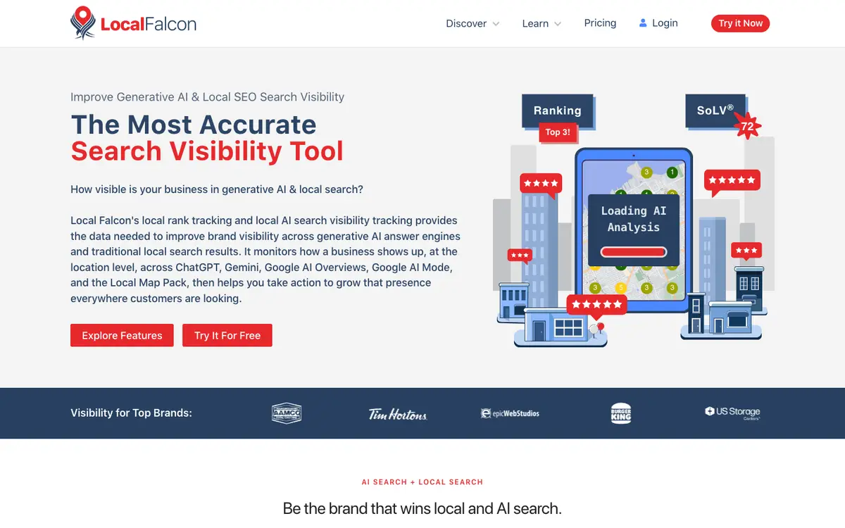 Local Falcon home page