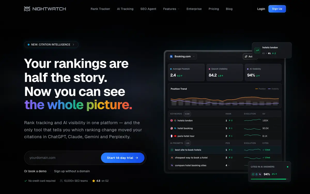 Nightwatch home page
