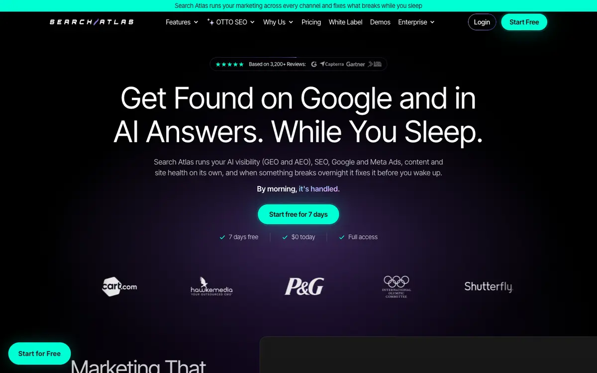 Search Atlas home page