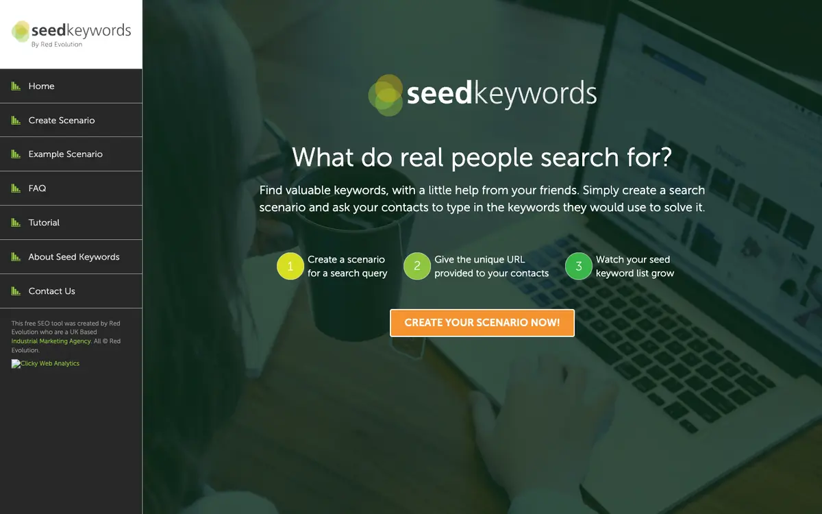 Seed Keywords home page