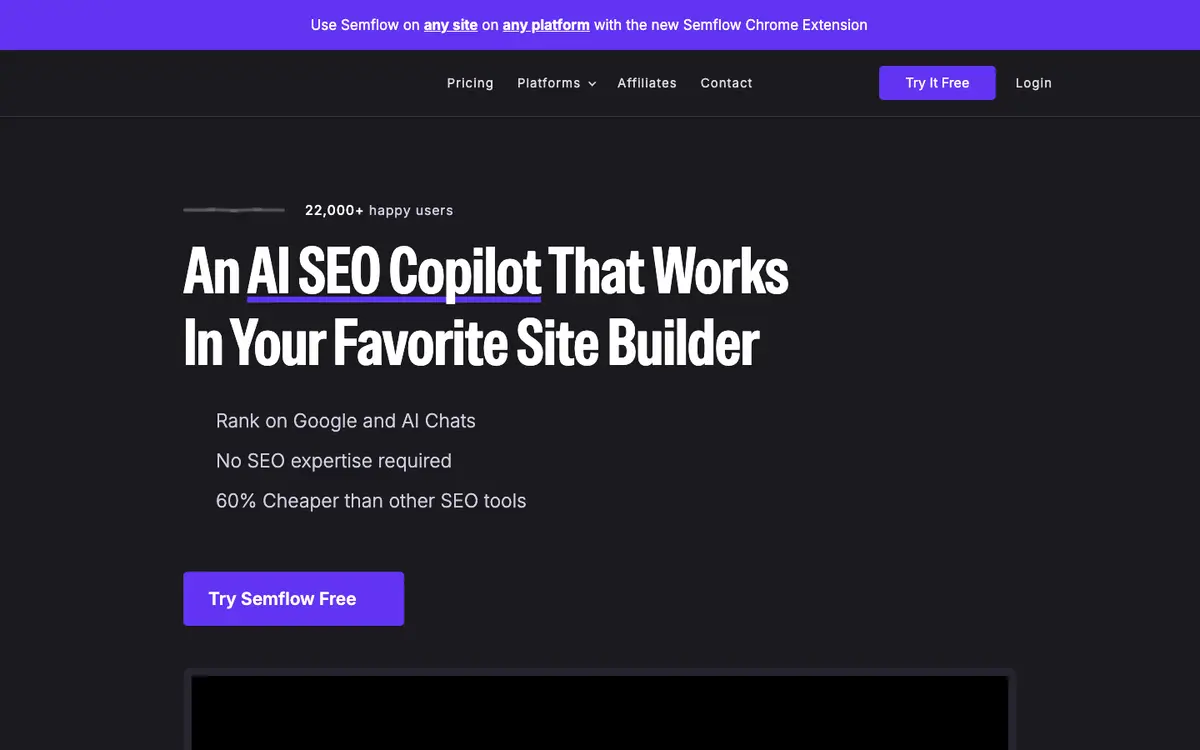 Semflow home page