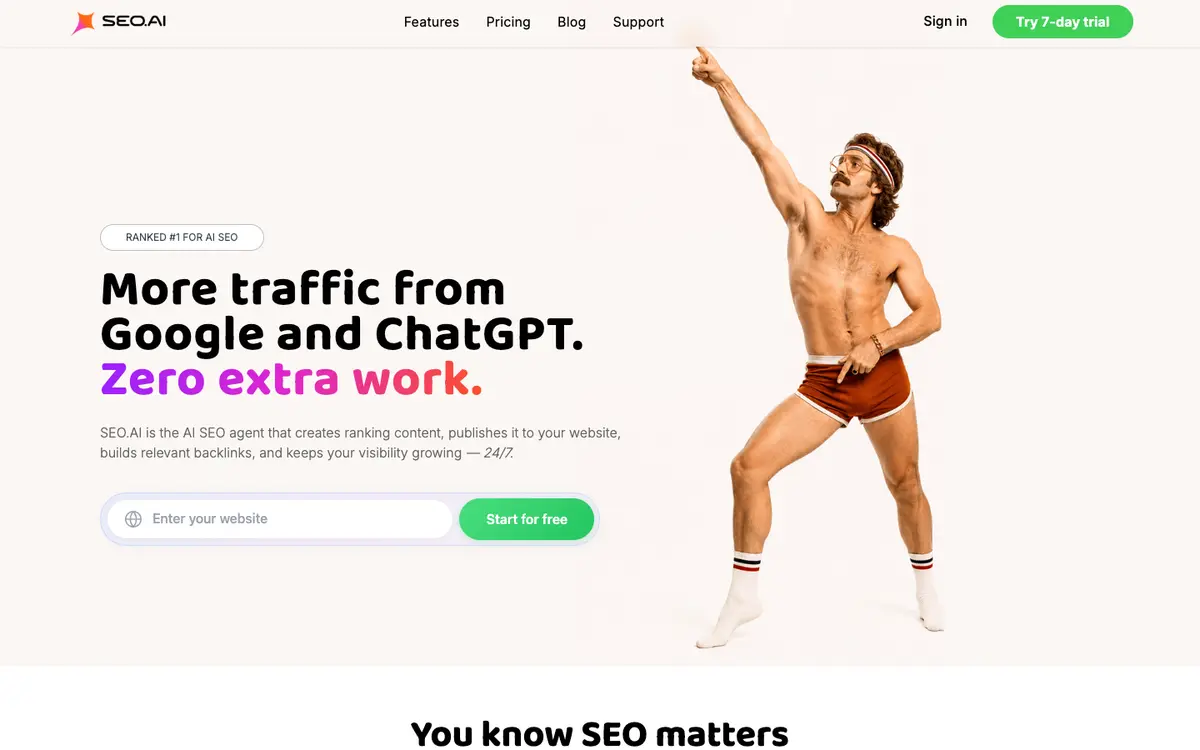 SEO.AI home page