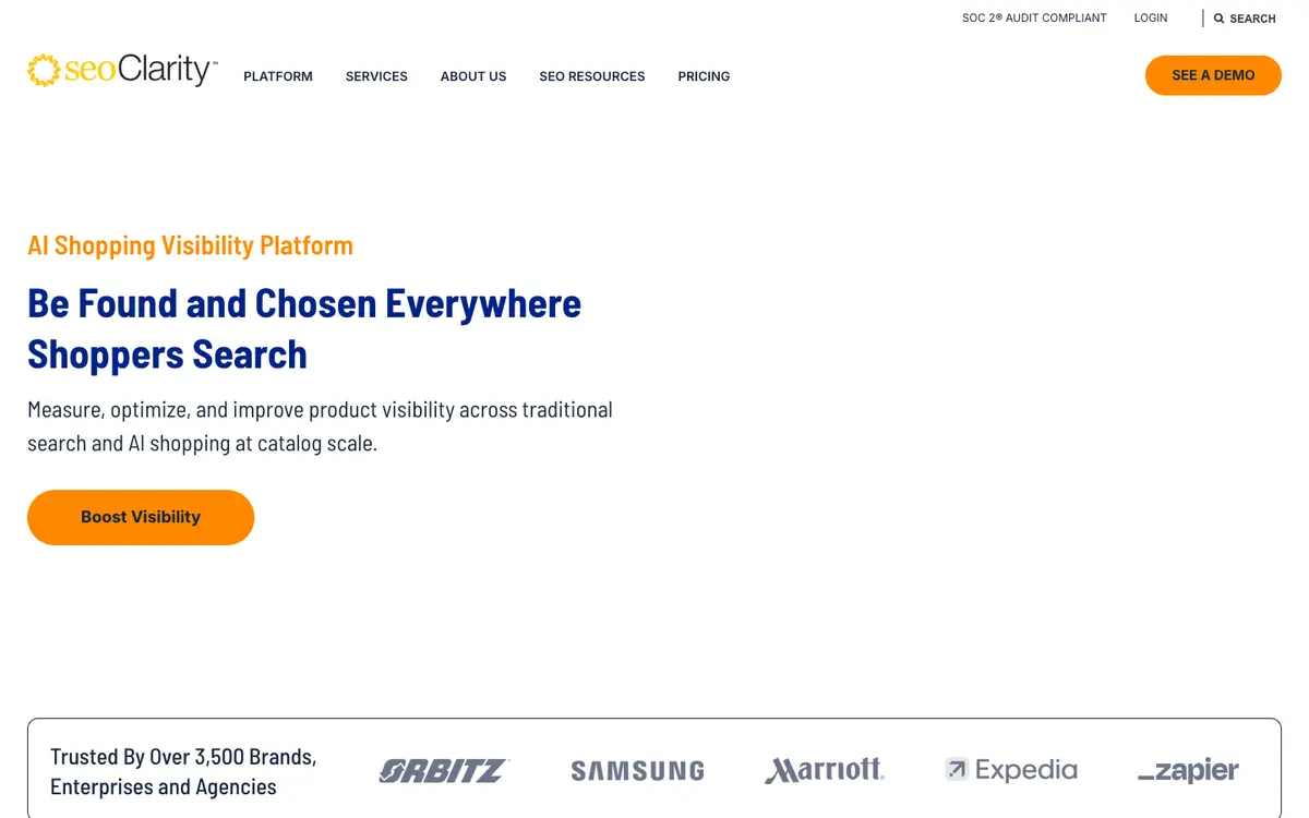 seoClarity home page