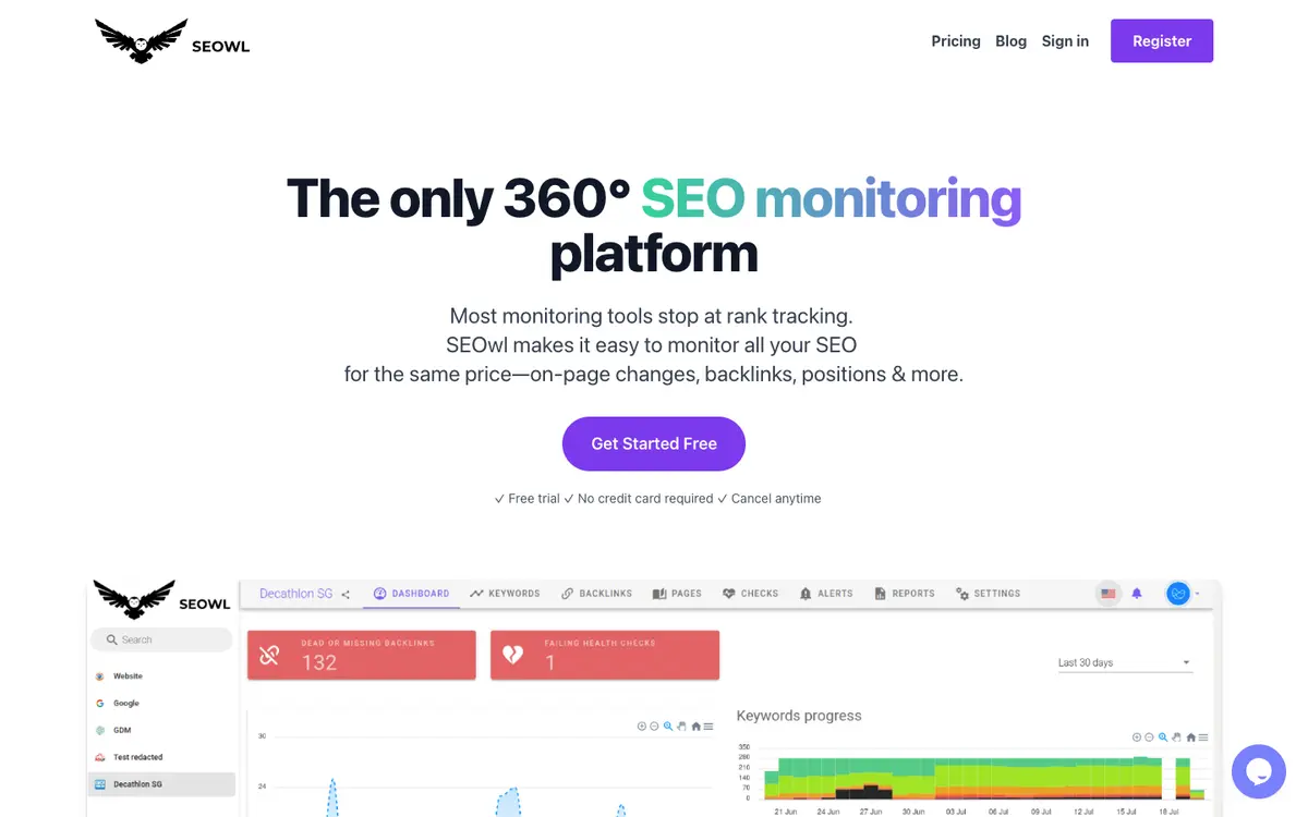 SEOwl home page