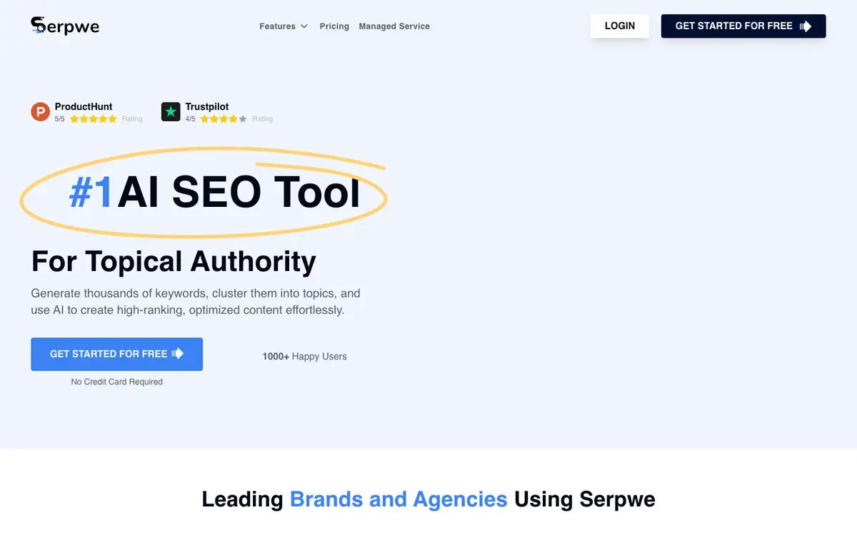 Serpwe home page