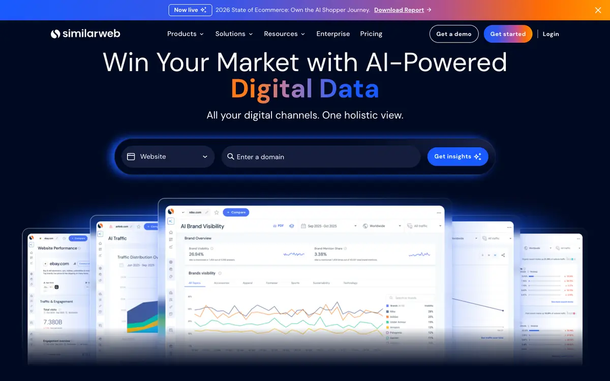 Similarweb home page