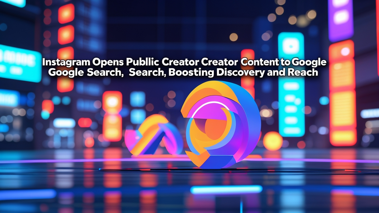 Instagram Opens Public Creator Content to Google Search, Boosting Discovery and Reach